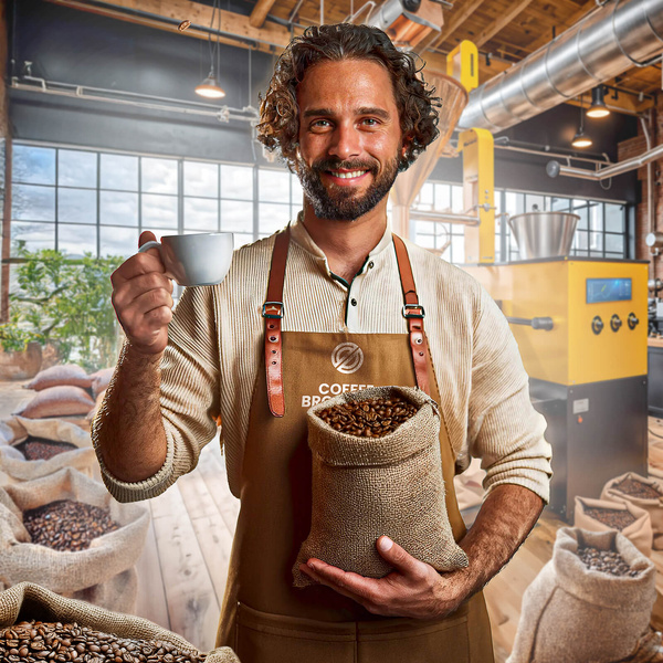 Bro Coffee Roastery - Whole Bean Coffee Amico dall'Italia Espresso Roast 400g