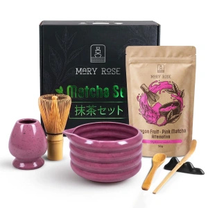 Gift Set for Preparing Pink Matcha