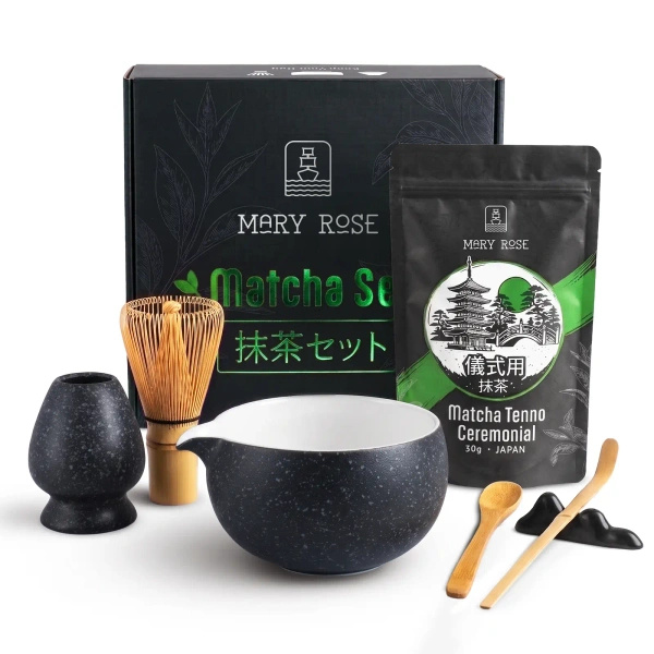 Gift Set: Japanese Ceremonial Matcha + matchawan + Bamboo Accessories