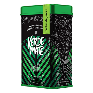 Yerbera – Tin can + Verde Mate Green Cactus de Juarez 0.5kg