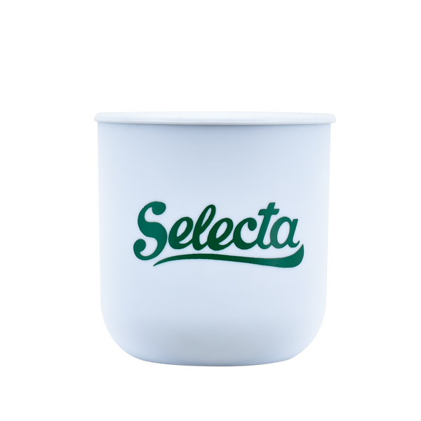 Plastic calabash with Selecta logo (white) - 100ml