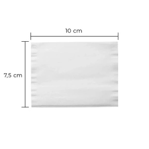 Paper tea filters (100 pieces) with stick