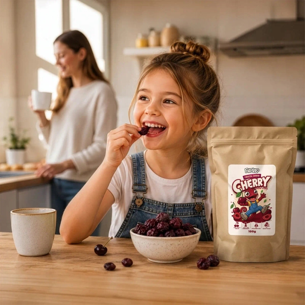 FiloLilo – Freeze-dried whole pitted cherries 100g