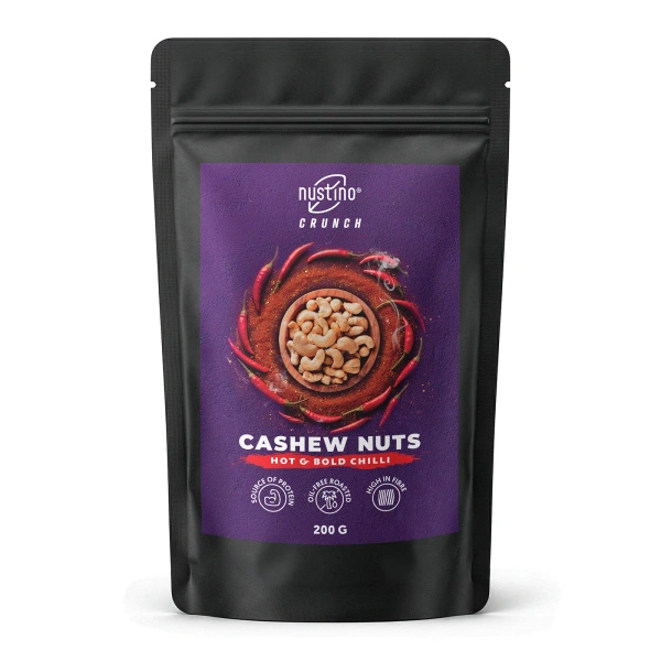 Nustino Crunch – Roasted Cashews – Hot & Bold Chilli 200g