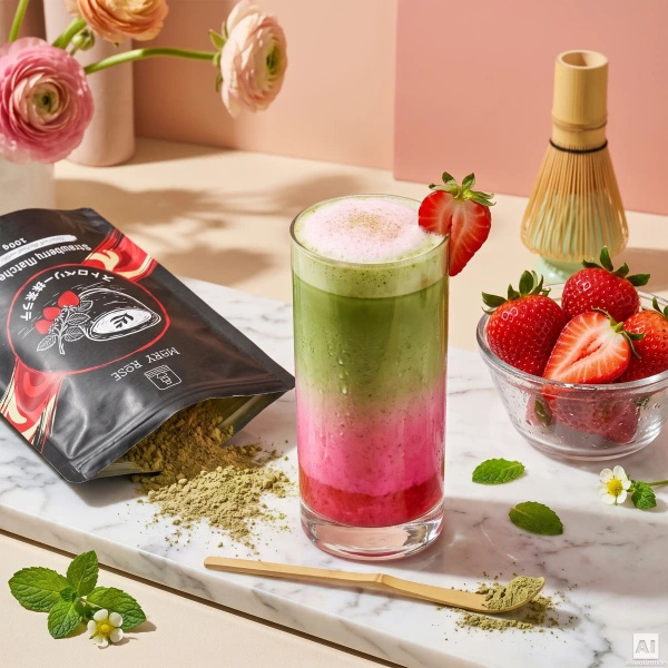 Mary Rose – Strawberry Matcha Latte 100g