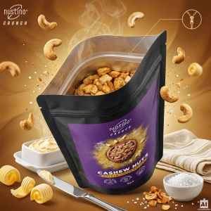 Nustino Crunch – Roasted Cashews – Golden Salted Butter 100g